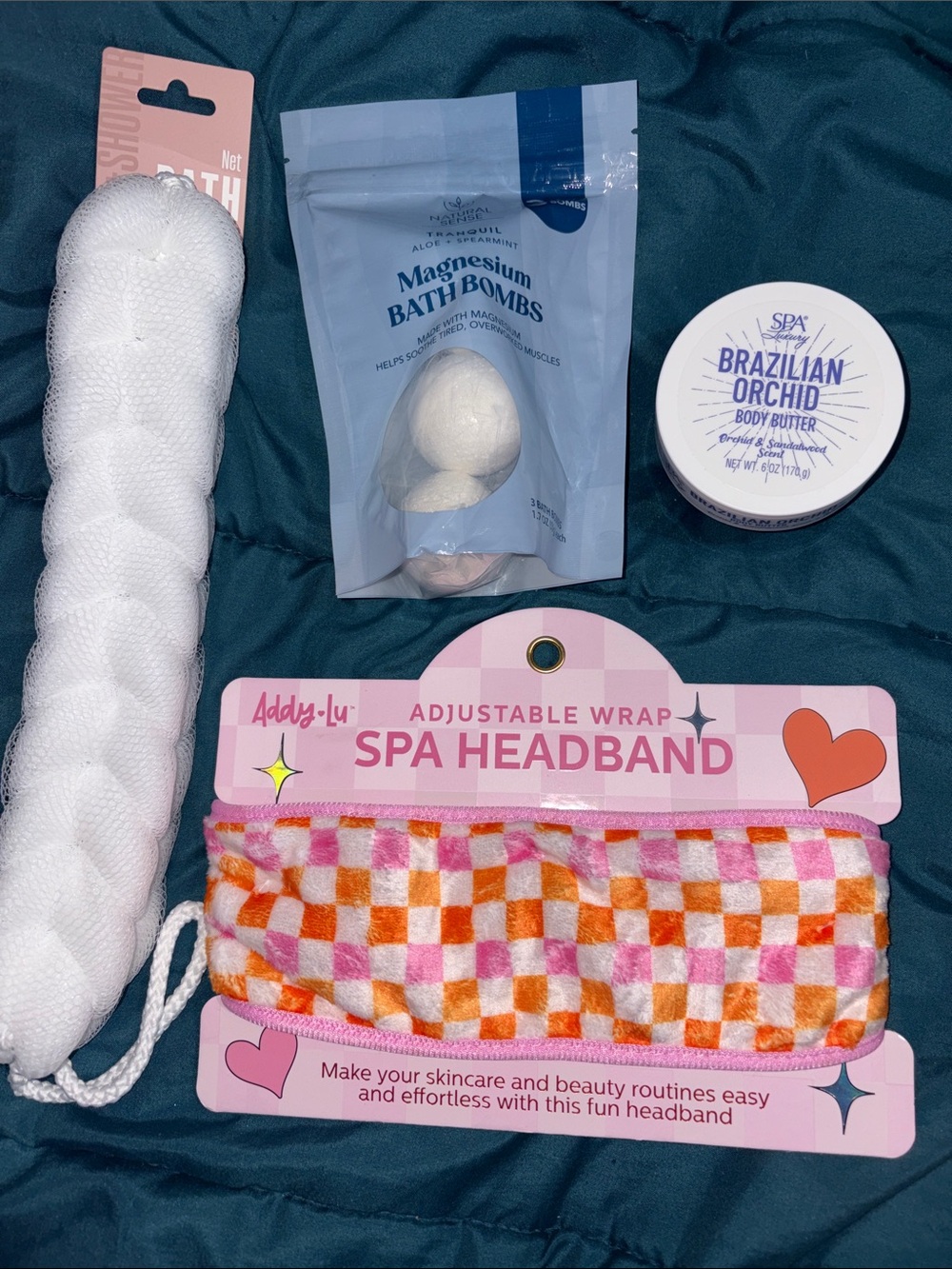 Bath Bundle - Addy Lu Spa Headband, Bath Bombs, Body butter & Bath Strap